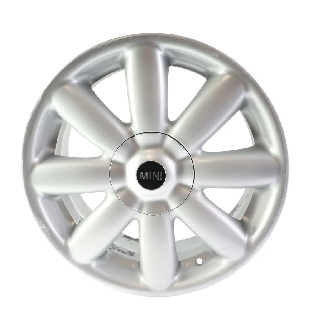 Srebrna Felga Aluminiowa 17" 7J Crown Spoke 104 do Mini One R50 R55 R56 R57 o numerze 6769411 Mini One R50 R55 R56 R57 Srebrna Felga Aluminiowa 17" 7J Crown Spoke 104 - SKU 6769411-4 - Numer Części 6769411