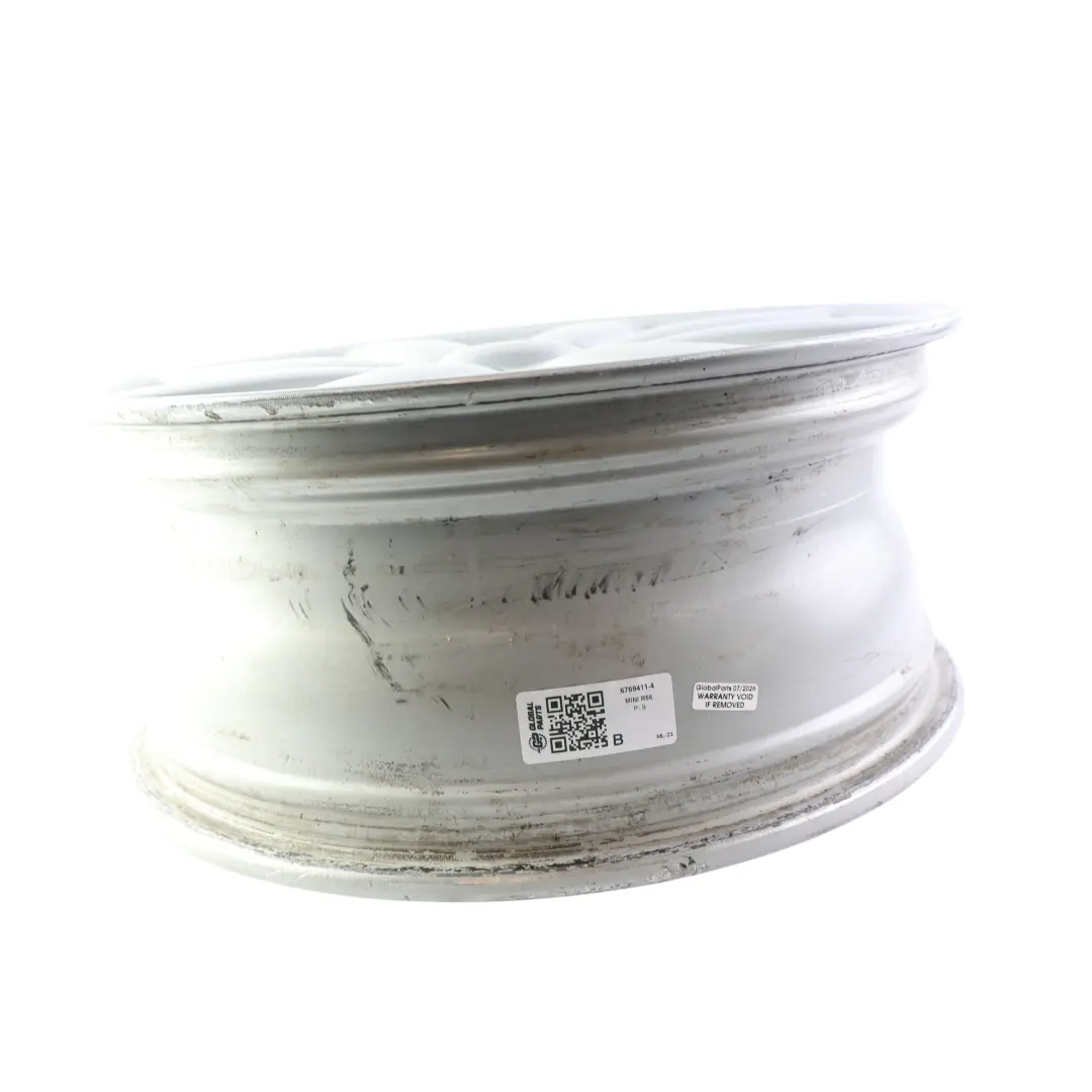 Alloy Rim 17" 7J Crown Spoke 104 to Mini Cooper One R50 R55 R56 R57 Silver Wheel with Part number 6769411 Mini Cooper One R50 R55 R56 R57 Silver Wheel Alloy Rim 17" 7J Crown Spoke 104 - SKU 6769411-4 - Part number 6769411