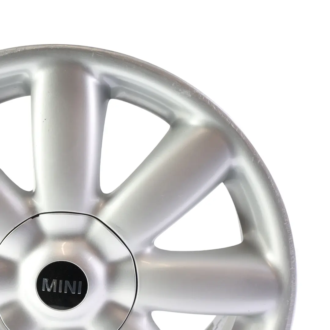 Srebrna Felga Aluminiowa 17" 7J Crown Spoke 104 do Mini One R50 R55 R56 R57 o numerze 6769411 Mini One R50 R55 R56 R57 Srebrna Felga Aluminiowa 17" 7J Crown Spoke 104 - SKU 6769411-4 - Numer Części 6769411