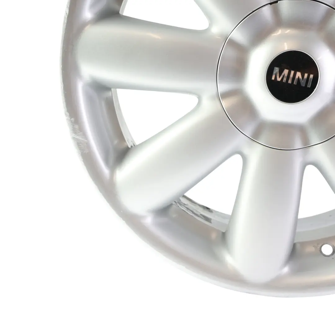 Alloy Rim 17" 7J Crown Spoke 104 to Mini Cooper One R50 R55 R56 R57 Silver Wheel with Part number 6769411 Mini Cooper One R50 R55 R56 R57 Silver Wheel Alloy Rim 17" 7J Crown Spoke 104 - SKU 6769411-4 - Part number 6769411