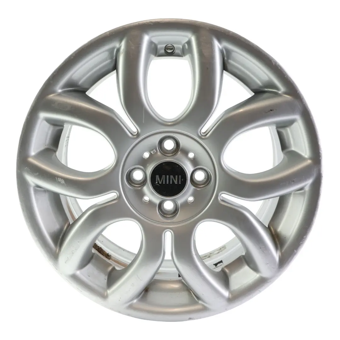 Mini Cooper One R50 R55 R56 R57 Jante Alliage Argent 17" 7J Flame Spoke 97 - SKU 6775685-2 - Numéro de pièce 6775685