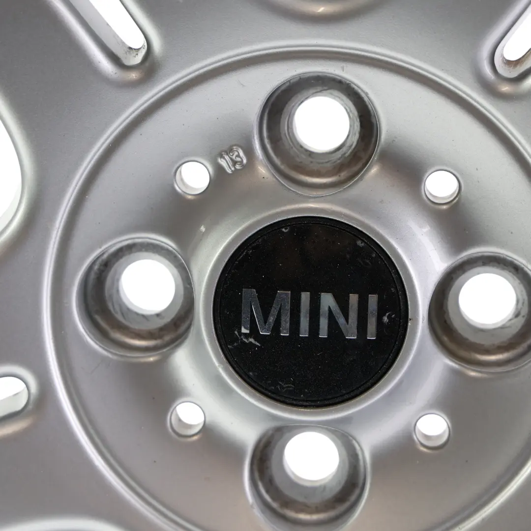 Mini Cooper One R50 R55 R56 R57 Jante Alliage Argent 17" 7J Flame Spoke 97 - SKU 6775685-2 - Numéro de pièce 6775685