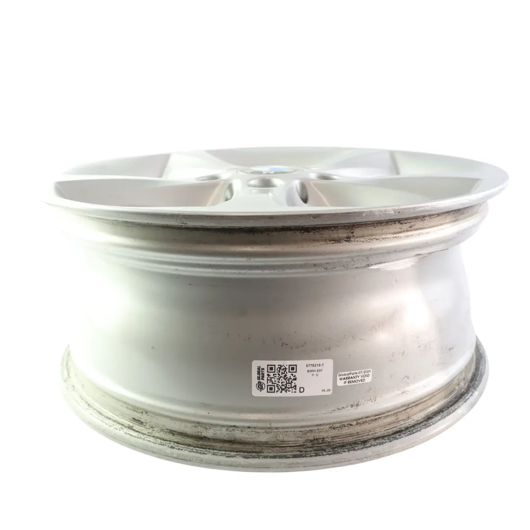 Wheel Rim BMW E81 E82 E87 E88 Silver Alloy 17" Star Spoke 256 ET:47 7J - SKU 6778219-7 - Part number 6778219