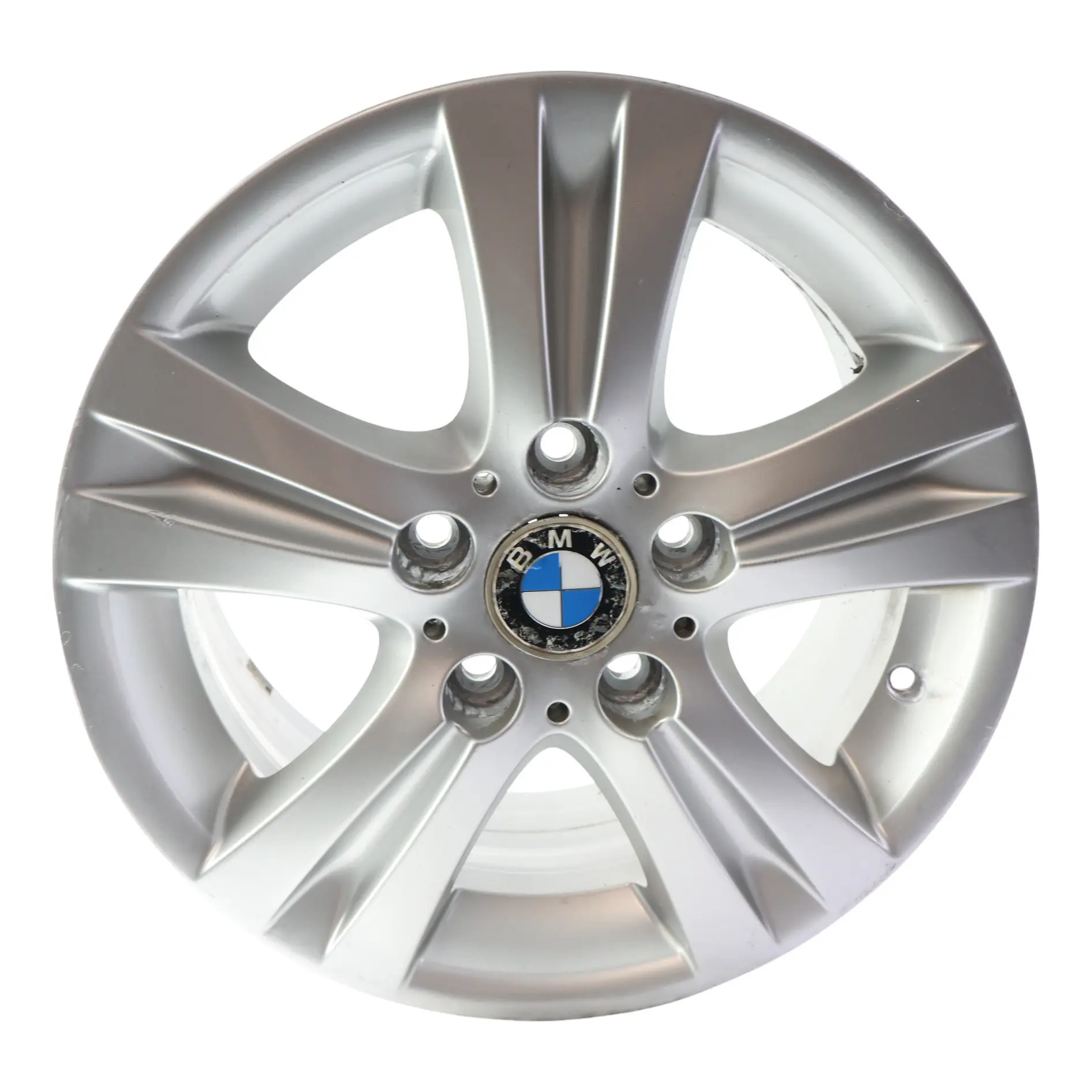 BMW E81 E87 E88 Silver Wheel Alloy Rim 16" 7J ET:44 Double Spoke 222 6779696