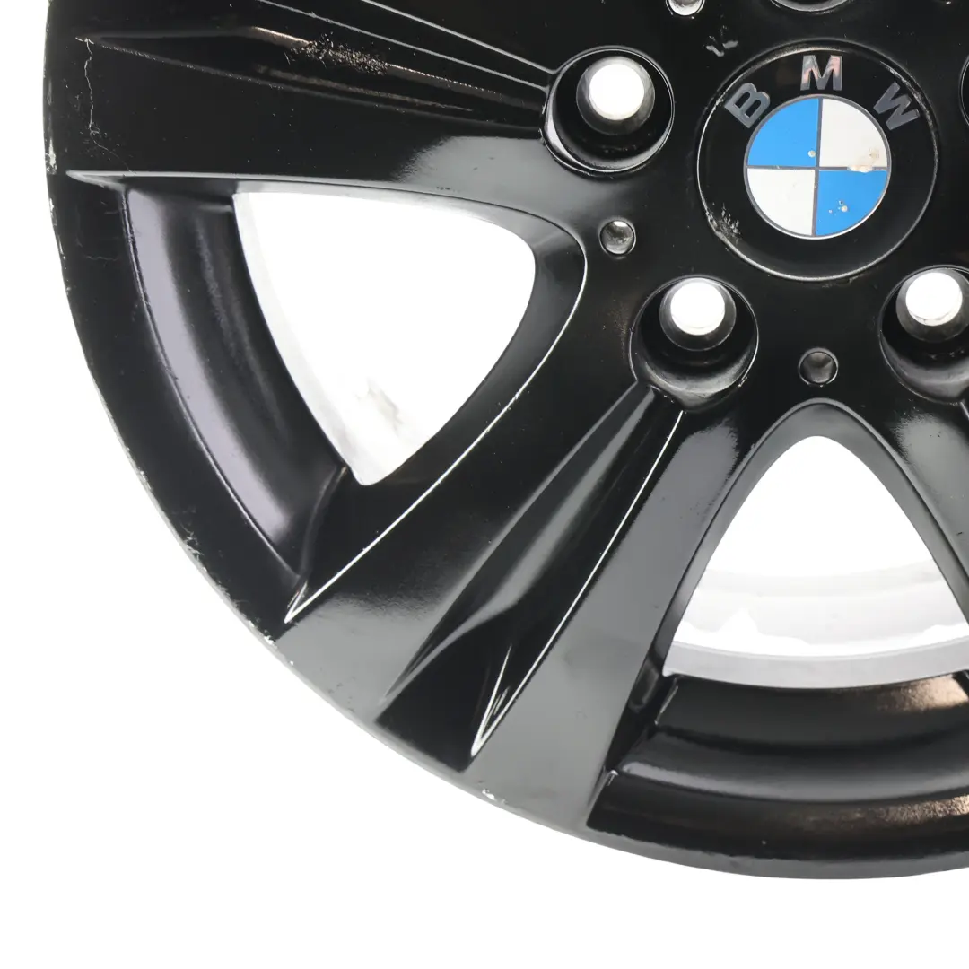 Alu Felge Schwarz 16" 7J ET:44 Doppelte Speiche 222 für BMW E81 E87 E88 mit Teilenummer 6779696 BMW E81 E87 E88 Alu Felge Schwarz 16" 7J ET:44 Doppelte Speiche 222 - SKU 6779696-8 - Teilenummer 6779696