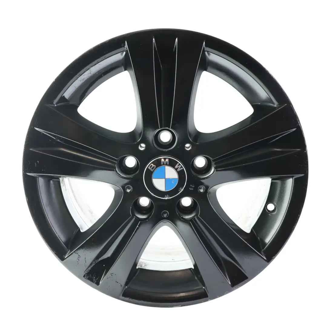 Cerchio Lega Nero 16" 7J ET:44 Doppia Razza 222 per BMW E81 E87 E88 con numero di parte 6779696 BMW E81 E87 E88 Cerchio Lega Nero 16" 7J ET:44 Doppia Razza 222 - SKU 6779696-9 - Numero di parte 6779696