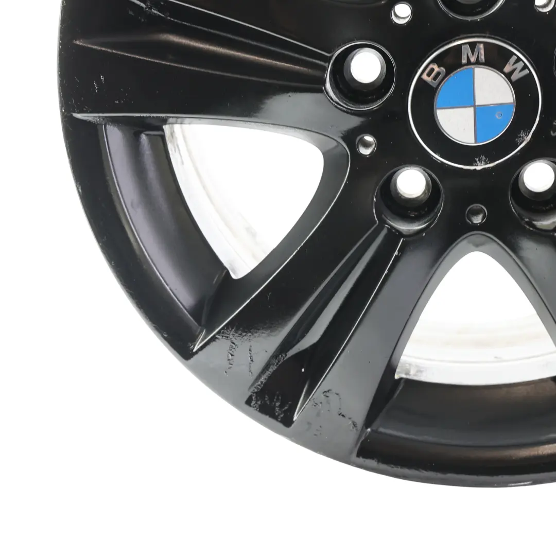 Alu Felge Schwarz 16" 7J ET:44 Doppelte Speiche 222 für BMW E81 E87 E88 mit Teilenummer 6779696 BMW E81 E87 E88 Alu Felge Schwarz 16" 7J ET:44 Doppelte Speiche 222 - SKU 6779696-9 - Teilenummer 6779696