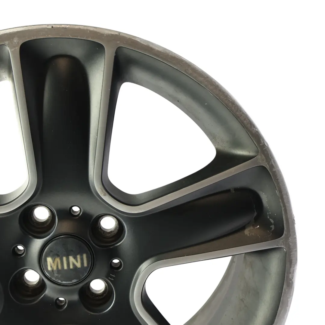 Mini Cooper One R55 R56 R57 Wheel Alloy Rim 17" 7J ET:48 Black Star Bullet 111 - SKU 6784124-5 - Part number 6784124