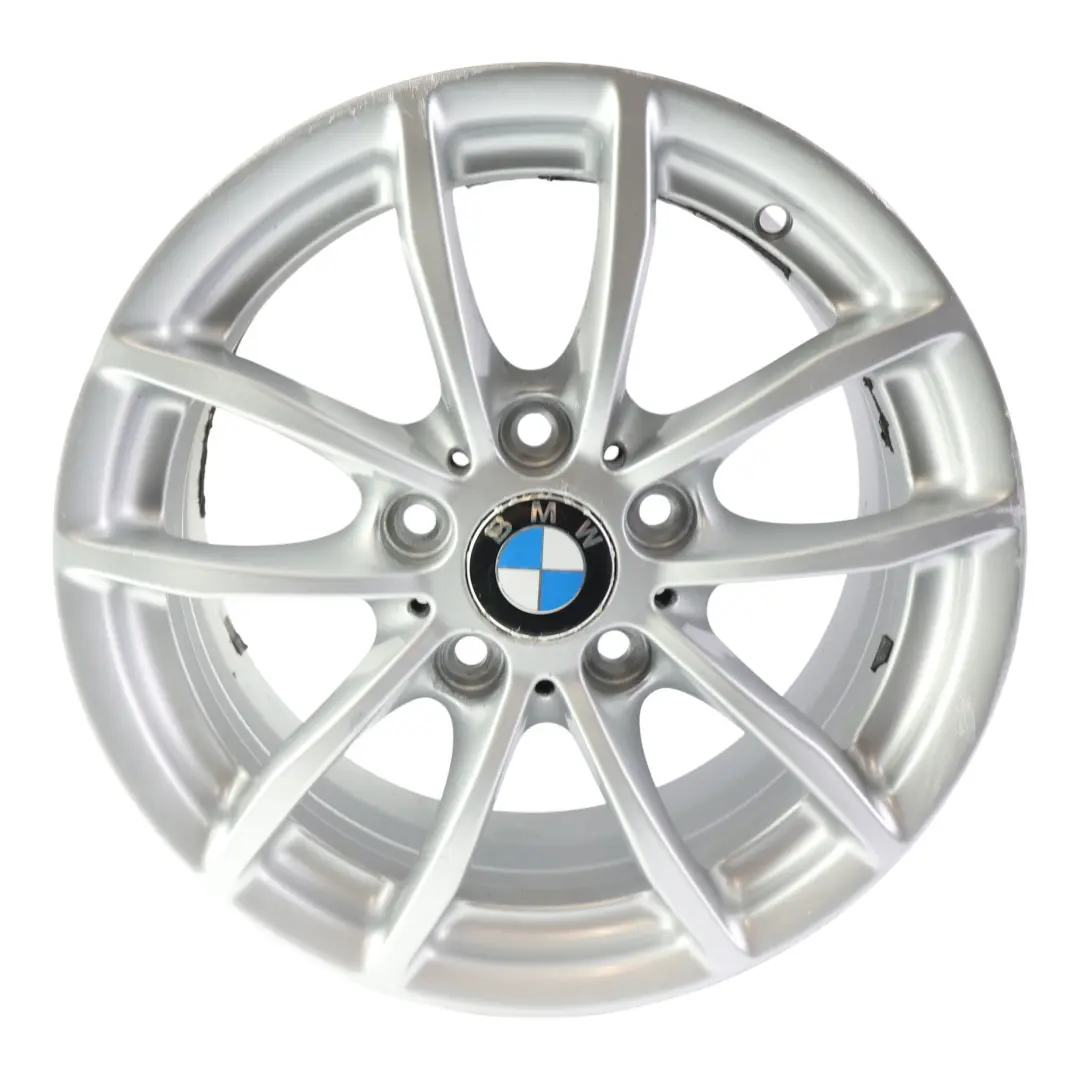 Alloy Rim 16" 7J ET:40 V-Spoke 378 to BMW F20 F21 F22 F23 Silver Wheel with Part number 6796202 BMW F20 F21 F22 F23 Silver Wheel Alloy Rim 16" 7J ET:40 V-Spoke 378 - SKU 6796202-6 - Part number 6796202