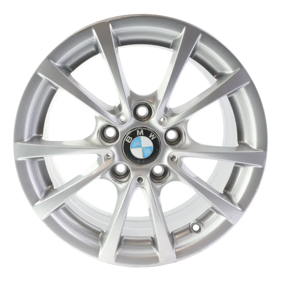 BMW F30 F31 F36 Silberne Leichtmetallfelge 16" 7J ET:31 V-Speiche 390 - SKU 6796236 - Teilenummer 6796236
