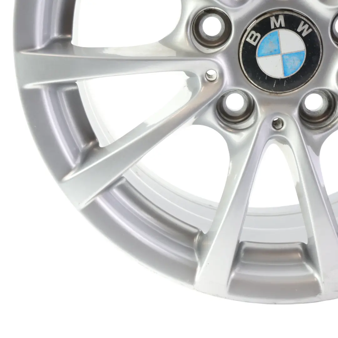 BMW F30 F31 F36 Silberne Leichtmetallfelge 16" 7J ET:31 V-Speiche 390 - SKU 6796236 - Teilenummer 6796236