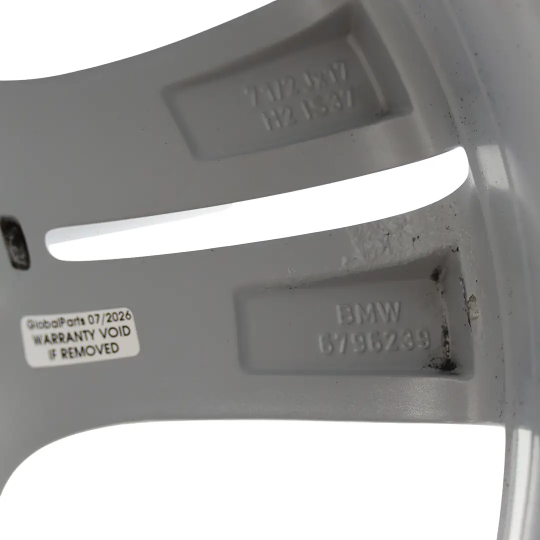 BMW F30 F31 F32 Silver Alloy Wheel Rim 17" Double Spoke 392 ET:37 7,5J - SKU 6796239-8 - Part number 6796239