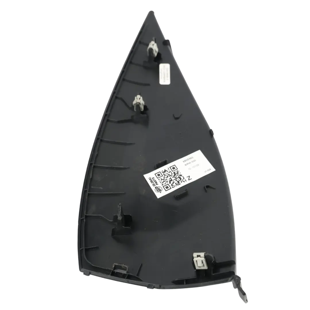 Dashboard Side Cover End Cap Trim Outer Right O/S to BMW G20 G21 with Part number 6805560 BMW G20 G21 Dashboard Side Cover End Cap Trim Outer Right O/S - SKU 6805560 - Part number 6805560