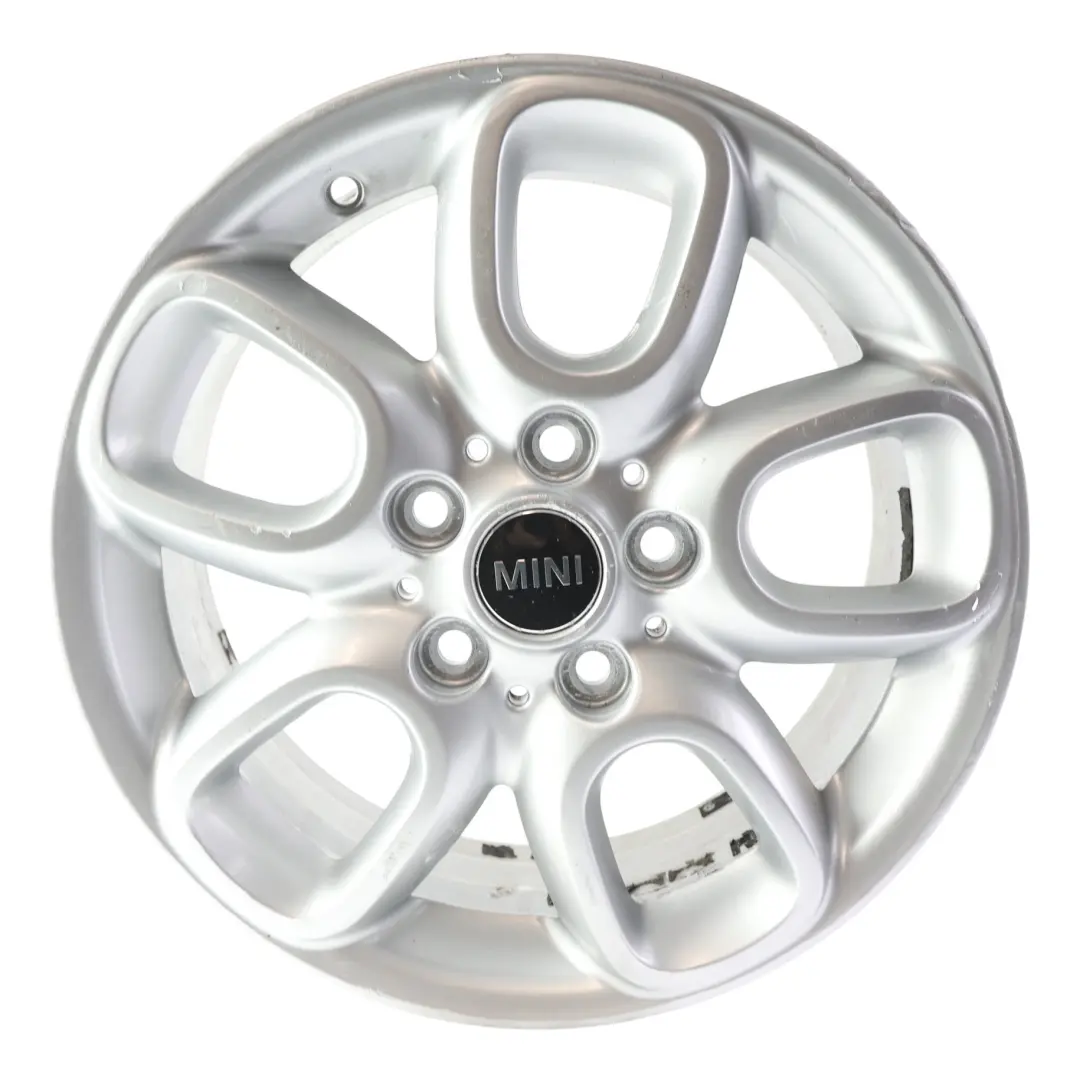 Mini Cooper F55 F56 Jante argentée en alliage 16" Loop Spoke 494 6,5J ET:54 - SKU 6855103-2 - Numéro de pièce 6855103