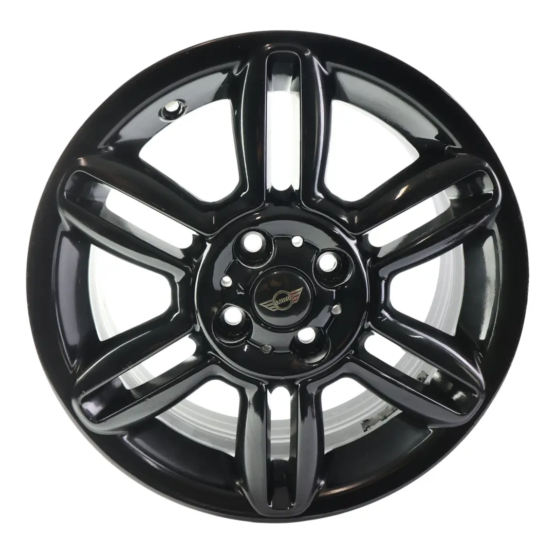Llanta De Aleación Negra 16" 6,5J 6-Star Twin Spoke 119 para Mini Cooper R55 R56 R57 con número de pieza 6856969 Mini Cooper R55 R56 R57 Llanta De Aleación Negra 16" 6,5J 6-Star Twin Spoke 119 - SKU 6856969-3 - Número de pieza 6856969