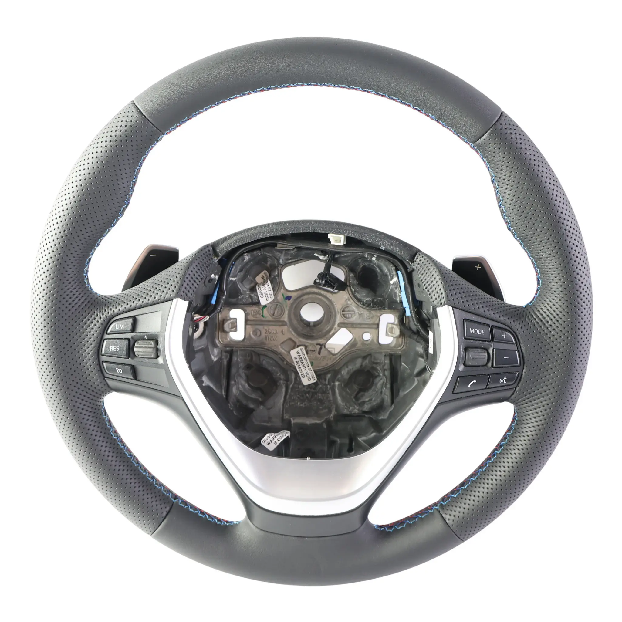 BMW F20 F21 F22 F30 F31 F32 NUEVO Volante deportivo de cuero negro Paddle Shift