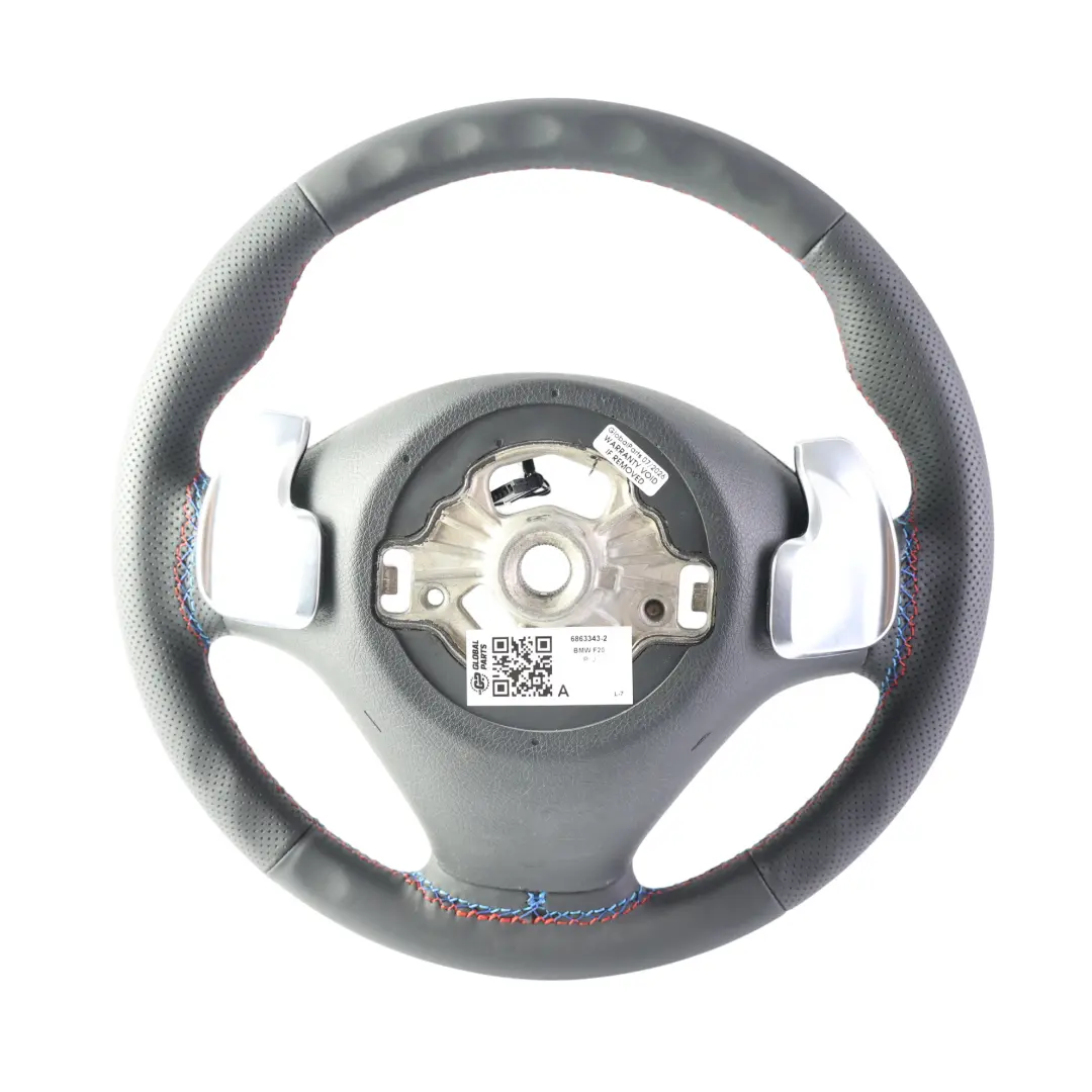 NUEVO Volante deportivo de cuero negro Paddle Shift para BMW F20 F21 F22 F30 F31 F32 con número de pieza 6863343 BMW F20 F21 F22 F30 F31 F32 NUEVO Volante deportivo de cuero negro Paddle Shift - SKU 6863343-2 - Número de pieza 6863343