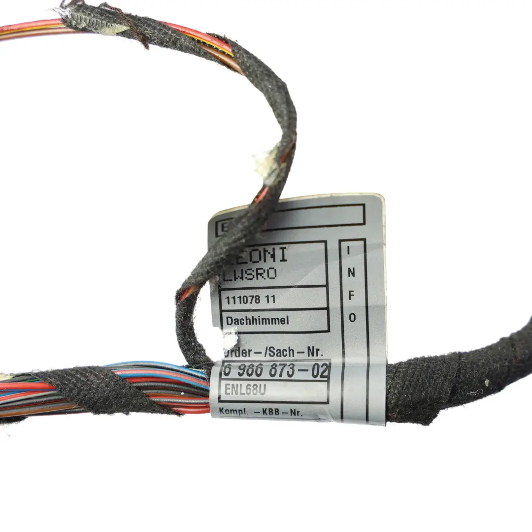 Headlining Roof Interior Lighting Wiring Loom Harness 6987644 to BMW E81 with Part number 6986873 BMW E81 Headlining Roof Interior Lighting Wiring Loom Harness 6987644 - SKU 6986873 - Part number 6986873