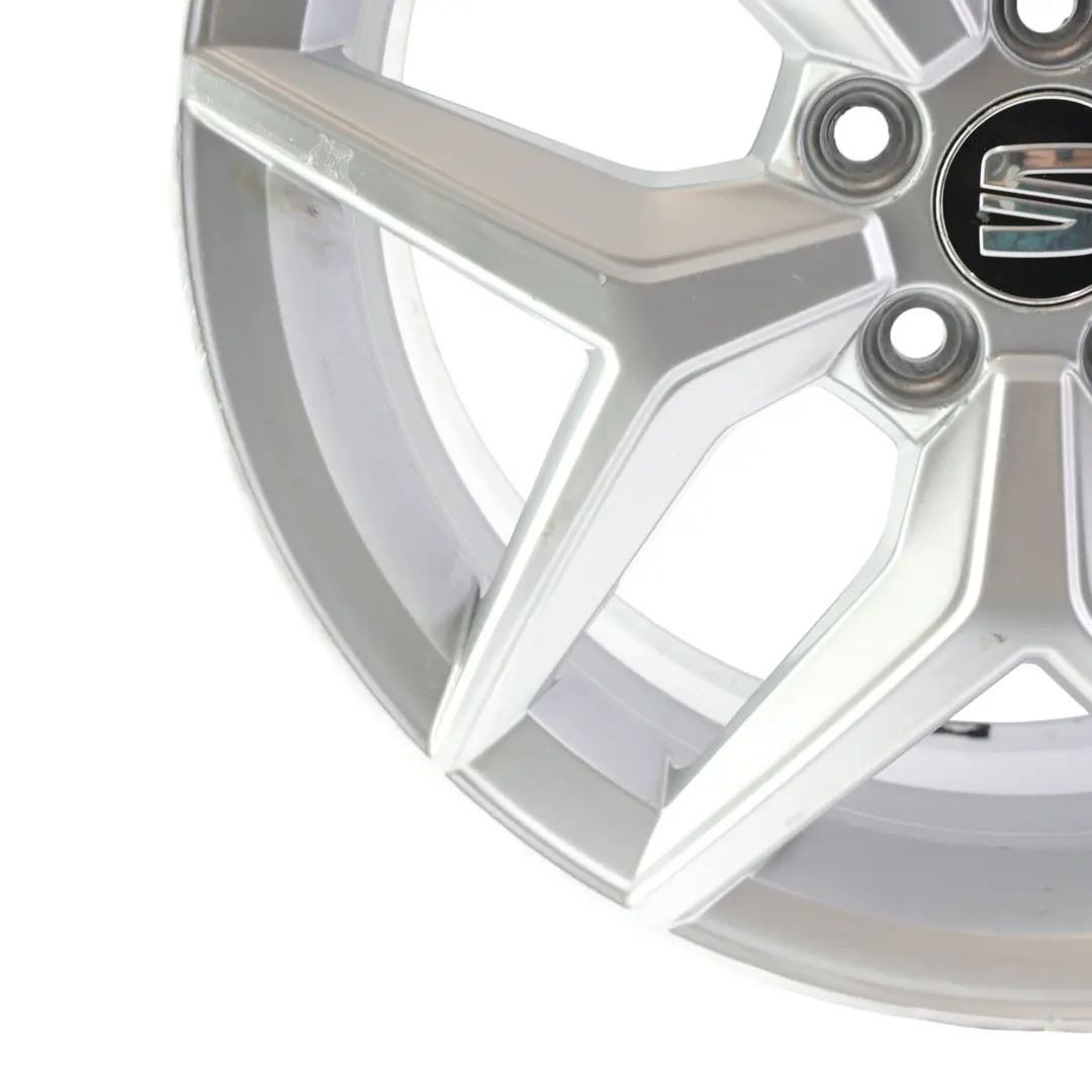 Alloy Wheel Rim 17" 7J ET:51 to Seat Ibiza Silver with Part number 6F0601025C Seat Ibiza Silver Alloy Wheel Rim 17" 7J ET:51 - SKU 6F0601025C-1 - Part number 6F0601025C