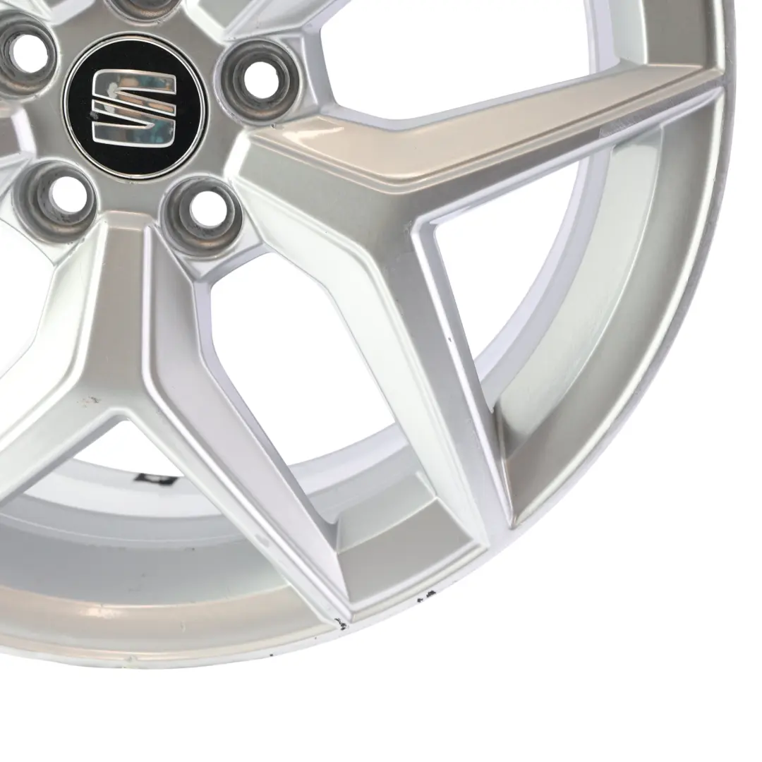 Alloy Wheel Rim 17" 7J ET:51 to Seat Ibiza Silver with Part number 6F0601025C Seat Ibiza Silver Alloy Wheel Rim 17" 7J ET:51 - SKU 6F0601025C-1 - Part number 6F0601025C