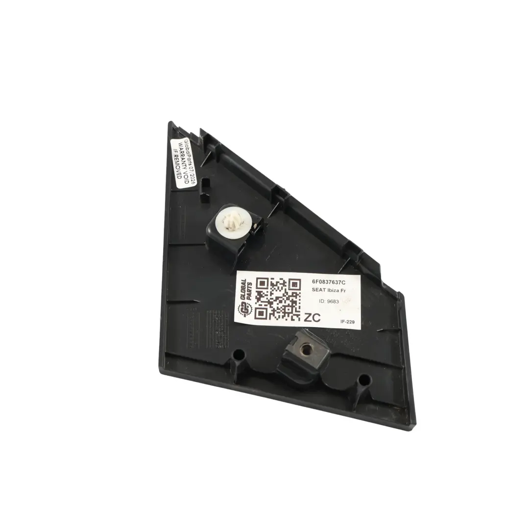 Seat Ibiza Mk5 Fr Front Window Trim Strip Cover Panel Outer Left N/S - SKU 6F0837637C - Part number 6F0837637C