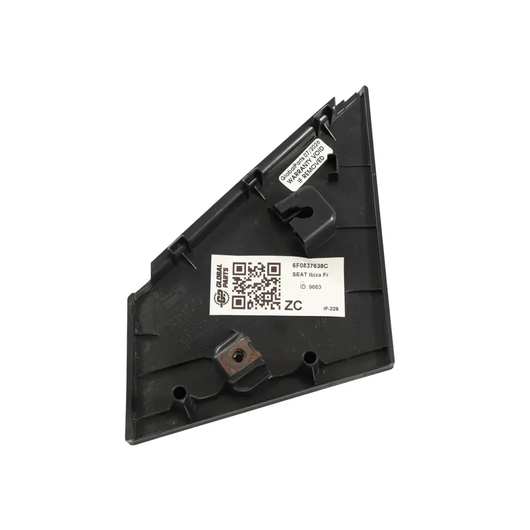 Mk5 Fr Copertura Angolo Porta Anteriore Destro Esterno per Seat Ibiza con numero di parte 6F0837638C Seat Ibiza Mk5 Fr Copertura Angolo Porta Anteriore Destro Esterno - SKU 6F0837638C - Numero di parte 6F0837638C