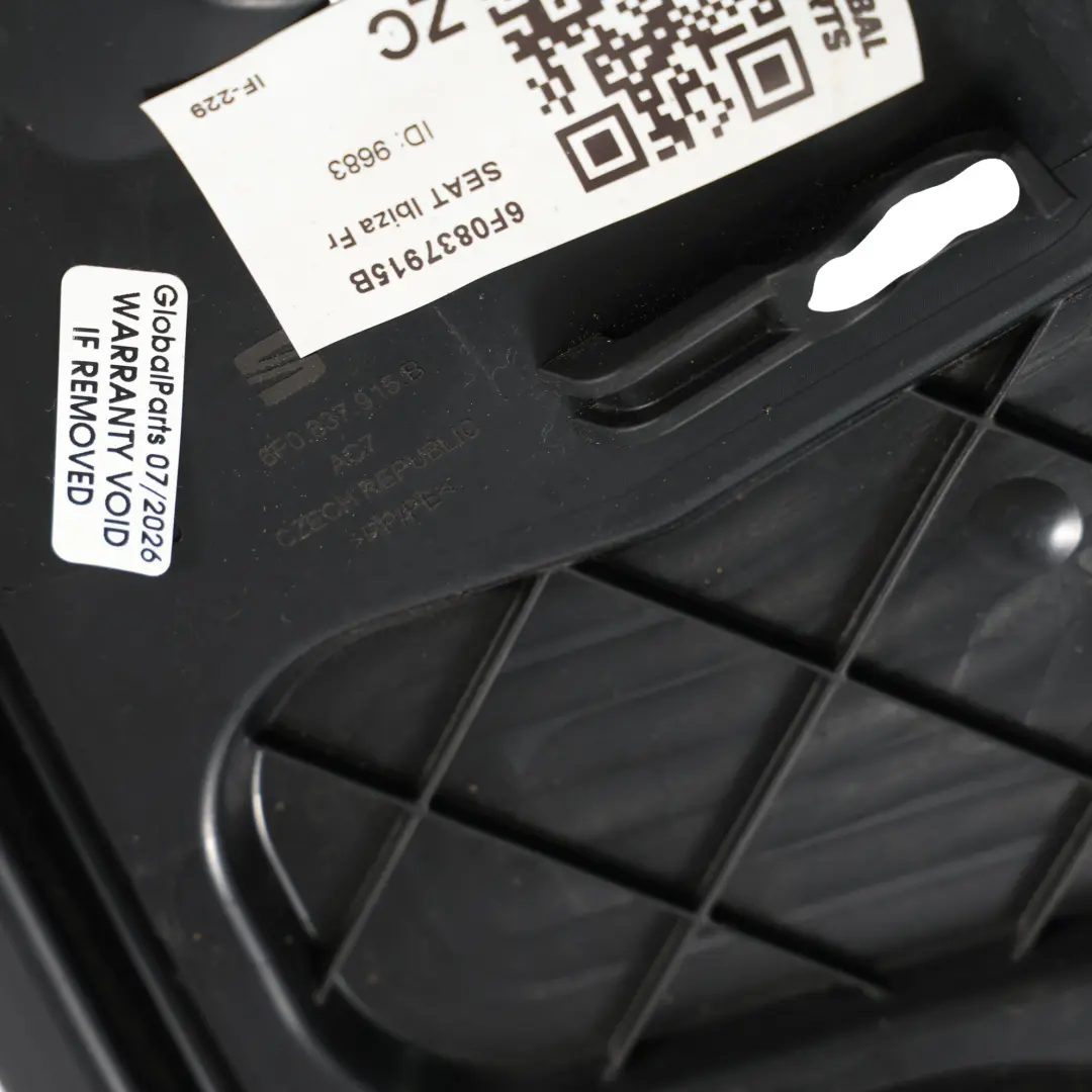 Mk5 Fr Front Door Inner Panel Access Cover Left N/S to Seat Ibiza with Part number 6F0837915B Seat Ibiza Mk5 Fr Front Door Inner Panel Access Cover Left N/S - SKU 6F0837915B - Part number 6F0837915B