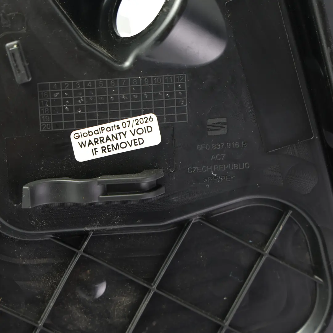Mk5 Innere Türverkleidung Abdeckung Vorne Rechts für Seat Ibiza mit Teilenummer 6F0837916B Seat Ibiza Mk5 Innere Türverkleidung Abdeckung Vorne Rechts - SKU 6F0837916B - Teilenummer 6F0837916B