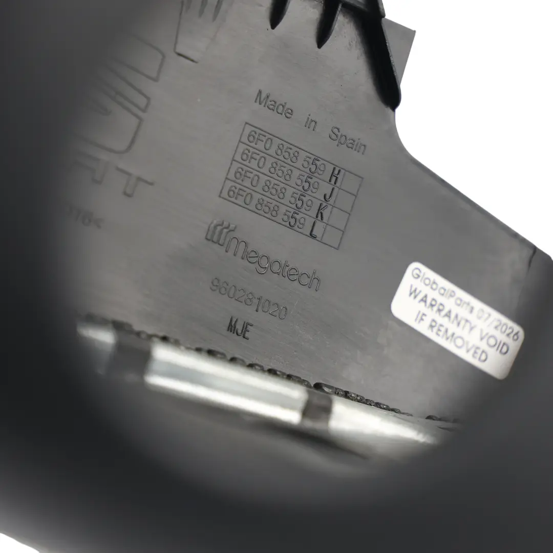 Seat Ibiza MK5 FR Lenksäule Verkleidung Abdeckung Unten Schwarz - SKU 6F0858559K - Teilenummer 6F0858559K