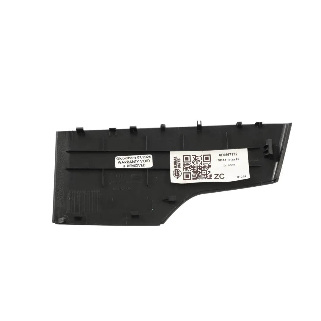 Seat Ibiza Mk5 Fr Door Handle Shell Cover Trim Upper Rear Right O/S - SKU 6F0867172 - Part number 6F0867172