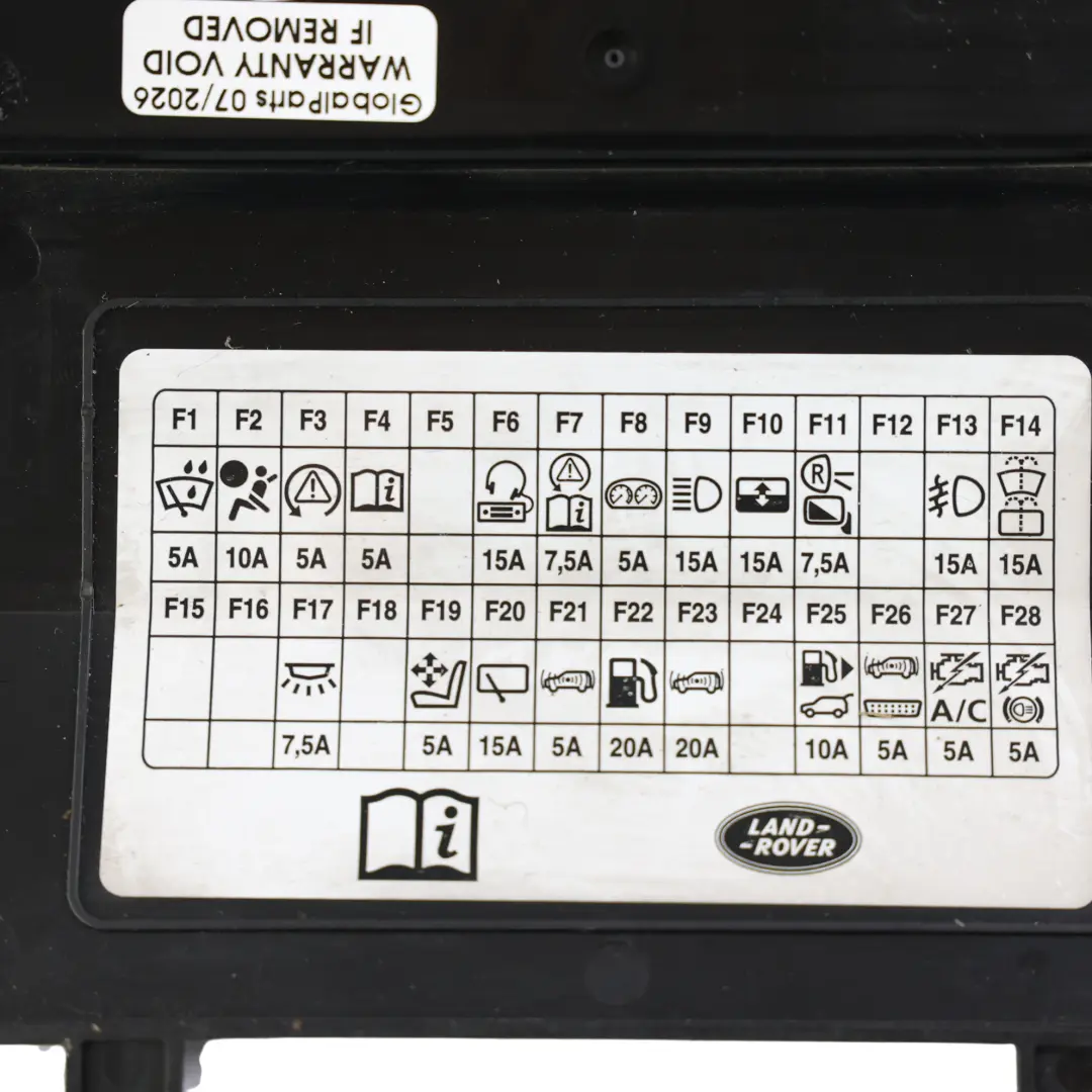 Land Rover Freelander 2 L359 Fuse Box Cover Lid Panel Trim - SKU 6G9T-14A076-JC - Part number 6G9T-14A076-JC
