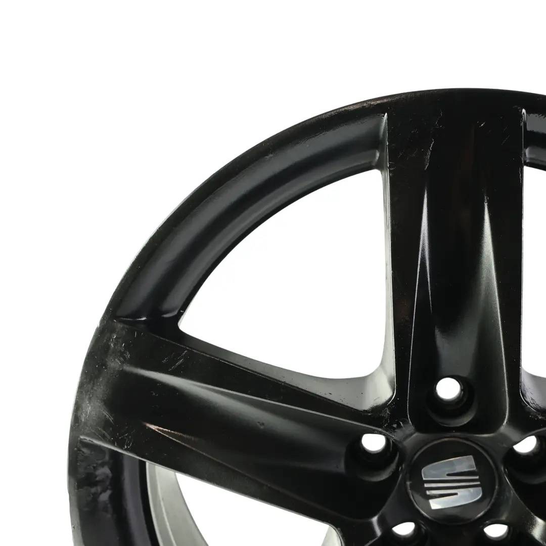 6J Black Alloy Wheel Rim 17" 7J ET:43 to Seat Ibiza with Part number 6J0601025J Seat Ibiza 6J Black Alloy Wheel Rim 17" 7J ET:43 - SKU 6J0601025J-1 - Part number 6J0601025J