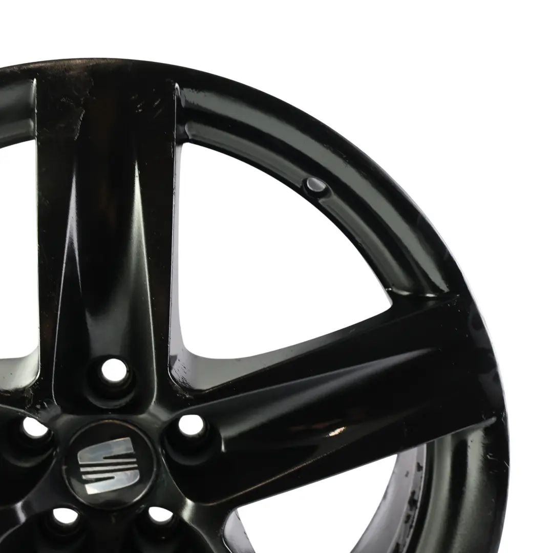 Seat Ibiza 6J Llanta Aleación Negro 17" 7J ET:43 - SKU 6J0601025J-1 - Número de pieza 6J0601025J