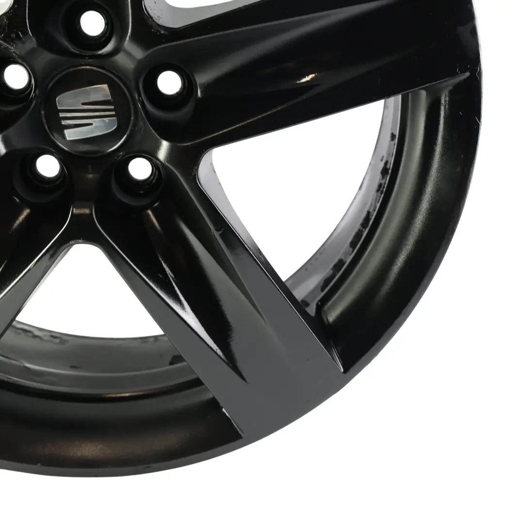 6J Llanta Aleación Negro 17" 7J ET:43 para Seat Ibiza con número de pieza 6J0601025J Seat Ibiza 6J Llanta Aleación Negro 17" 7J ET:43 - SKU 6J0601025J-1 - Número de pieza 6J0601025J