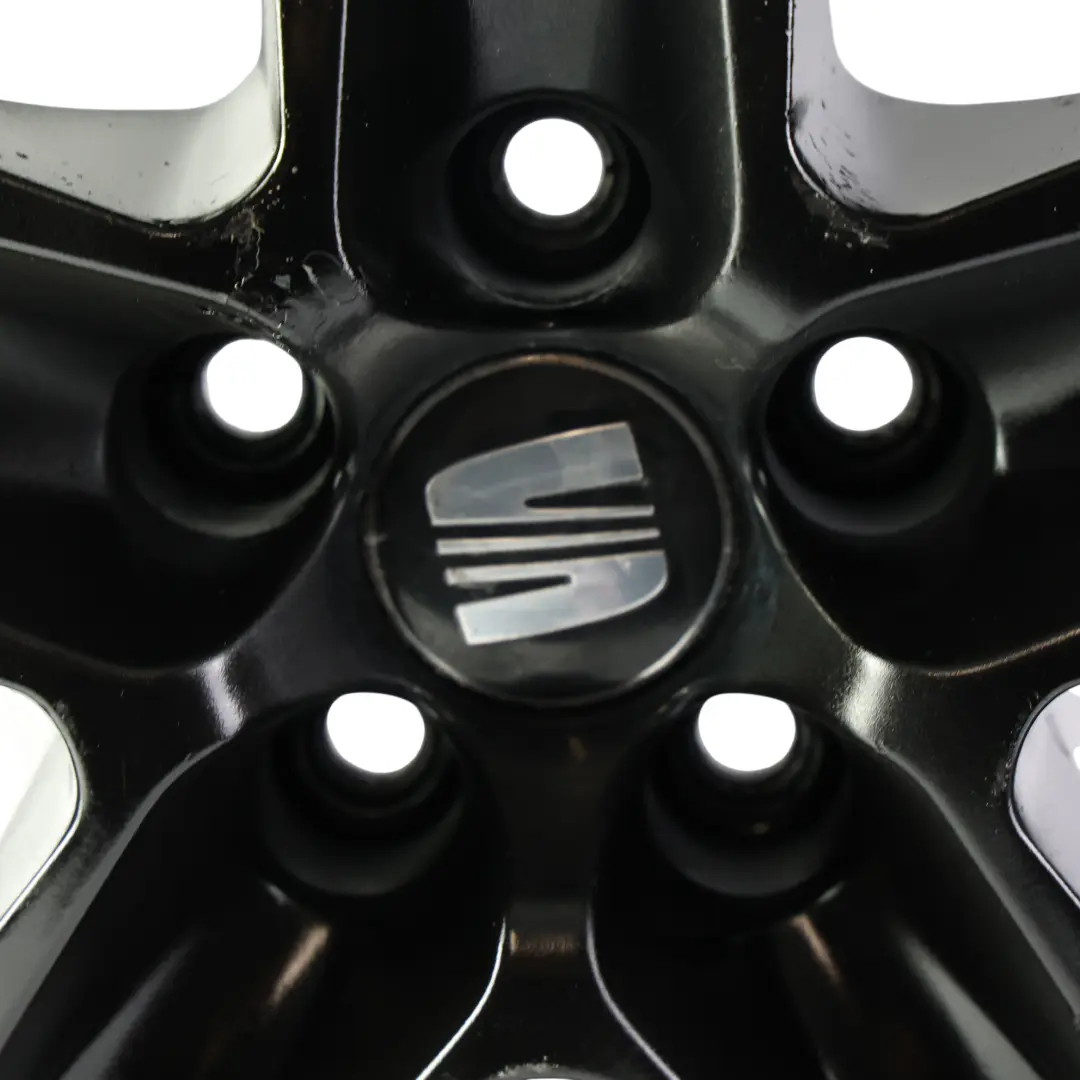 Seat Ibiza 6J Felga Aluminiowa Czarna 17" 7J ET:43 - SKU 6J0601025J-1 - Numer Części 6J0601025J