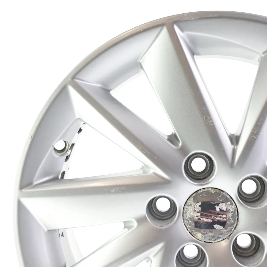 Seat Ibiza Mk4 Cerchio Lega Argento 15" ET:38 6J - SKU 6J0601025M-1 - Numero di parte 6J0601025M