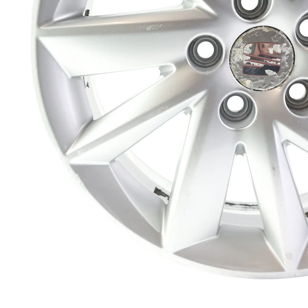 Mk4 Alloy Wheel Rim Silver 15" ET:38 6J to Seat Ibiza with Part number 6J0601025M Seat Ibiza Mk4 Alloy Wheel Rim Silver 15" ET:38 6J - SKU 6J0601025M-1 - Part number 6J0601025M