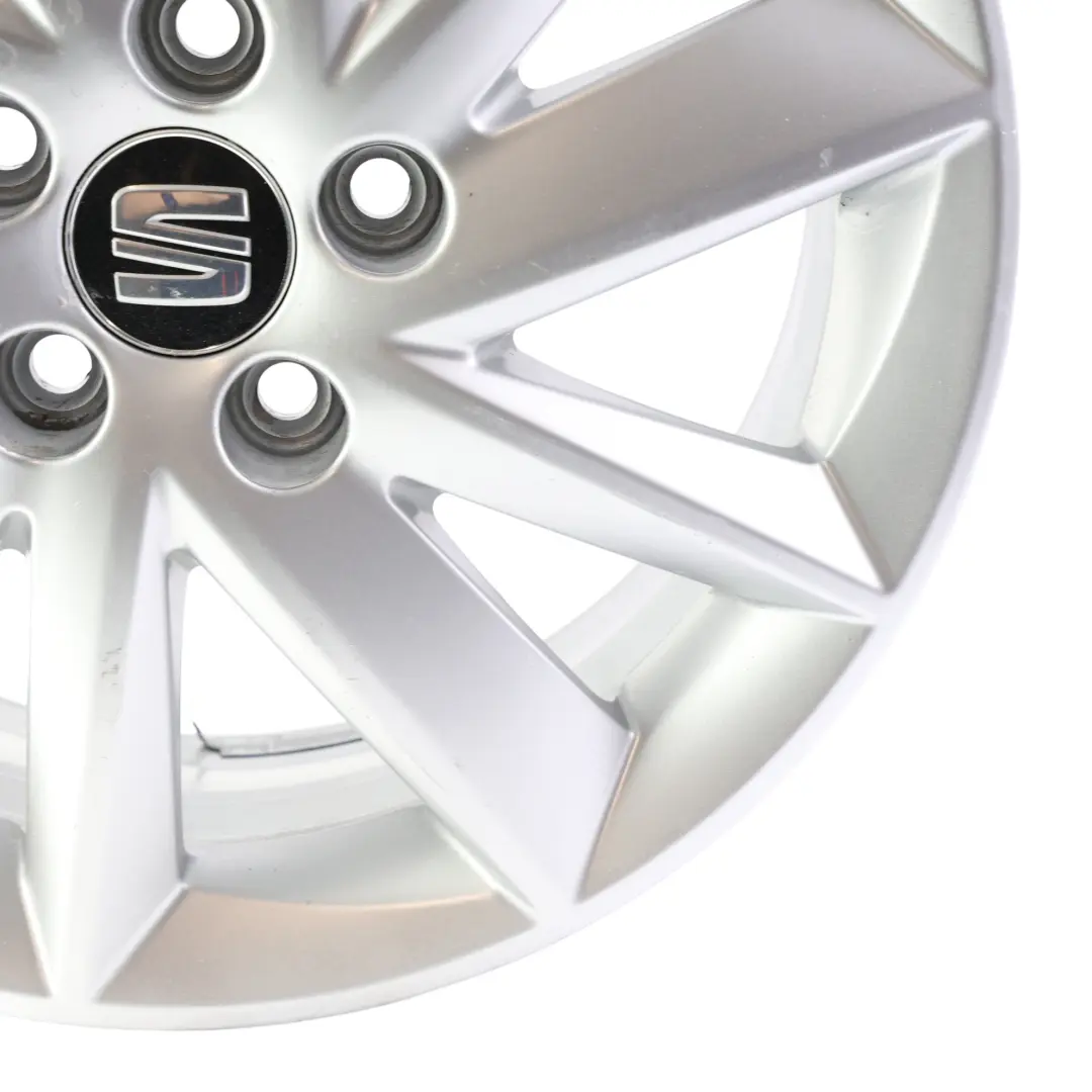 Seat Ibiza MK4 Alu Felge Silber 15" ET:38 6J - SKU 6J0601025M-2 - Teilenummer 6J0601025M