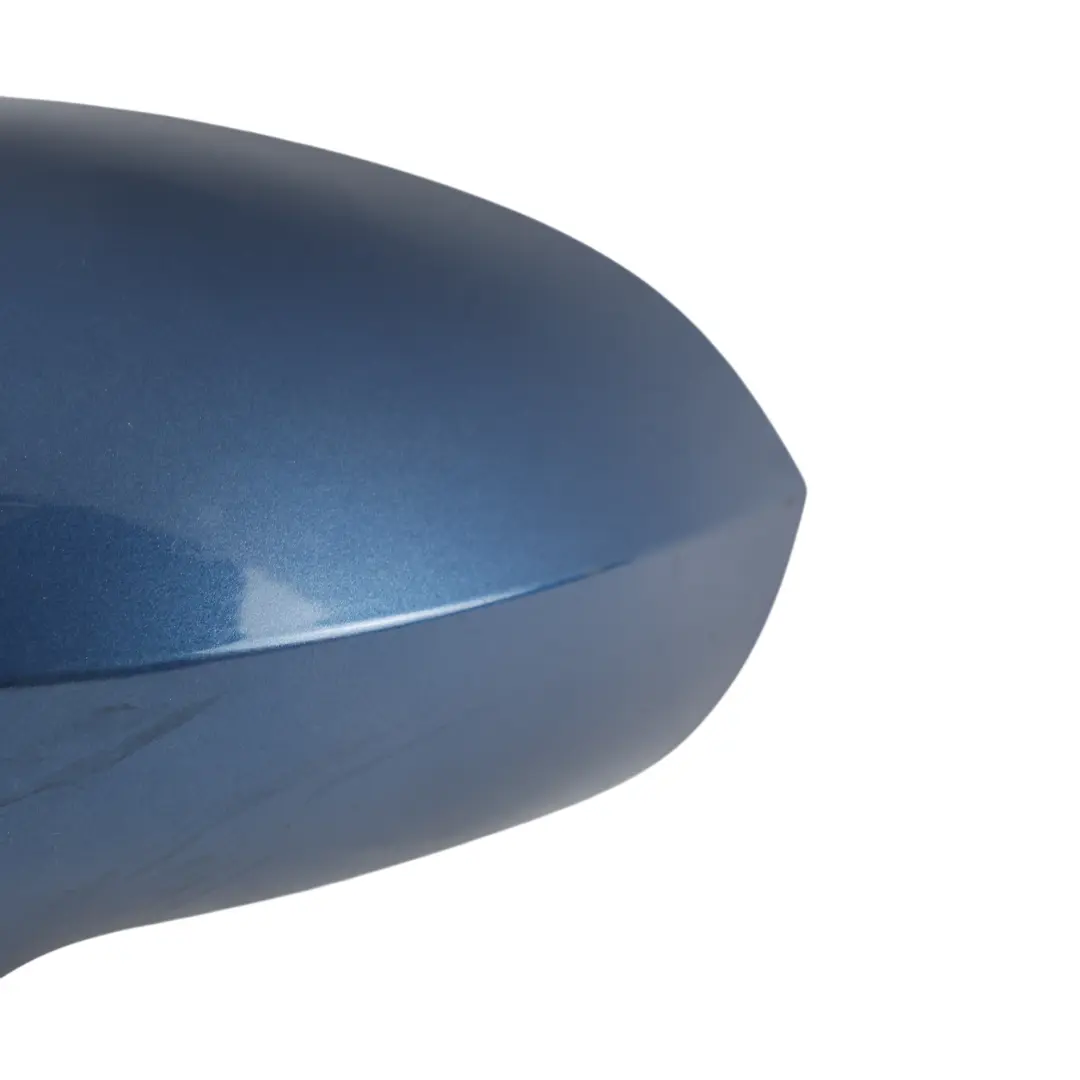 6J Mirror Wing Cap Left N/S Housing Apollo Blue W5P to Seat Ibiza with Part number 6J0857537D Seat Ibiza 6J Mirror Wing Cap Left N/S Housing Apollo Blue W5P - SKU 6J0857537D-APO - Part number 6J0857537D
