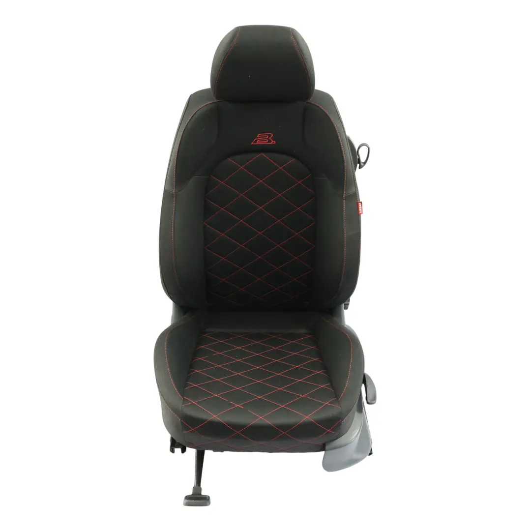 Seat Ibiza 6J 3Dr Bocanegra Asiento Delantero Izquierdo Tela Negro - SKU 6J0881805AC - Número de pieza 6J0881805AC