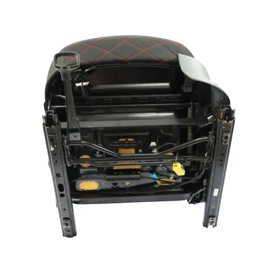 Seat Ibiza 6J 3Dr Bocanegra Seat Front Left N/S Cloth Black Red Stitching - SKU 6J0881805AC - Part number 6J0881805AC
