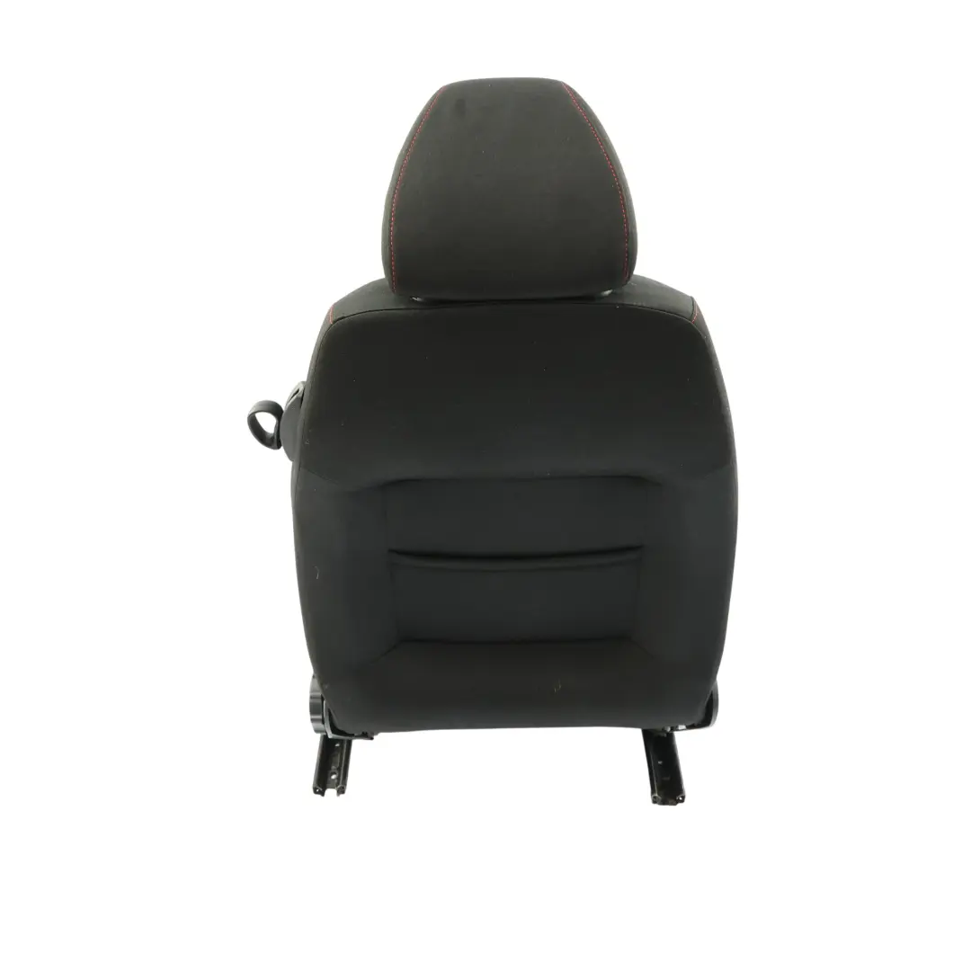Seat Ibiza 6J 3Dr Bocanegra Seat Front Left N/S Cloth Black Red Stitching - SKU 6J0881805AC - Part number 6J0881805AC