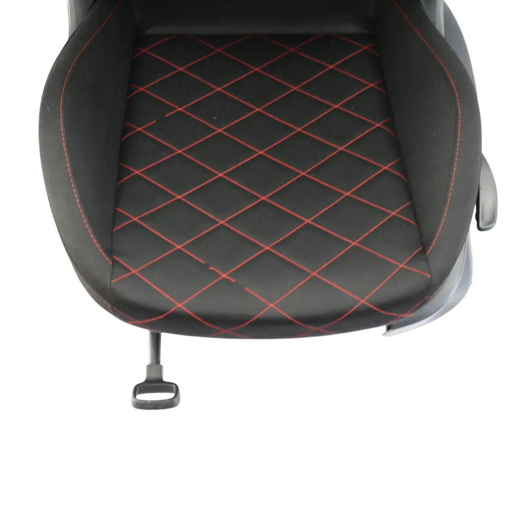 6J 3Dr Bocanegra Seat Front Left N/S Cloth Black Red Stitching to Seat Ibiza with Part number 6J0881805AC Seat Ibiza 6J 3Dr Bocanegra Seat Front Left N/S Cloth Black Red Stitching - SKU 6J0881805AC - Part number 6J0881805AC