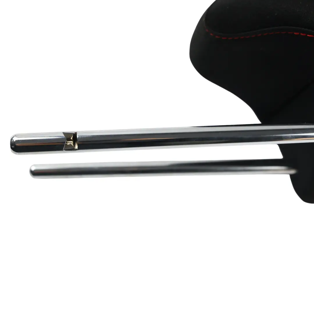 Seat Ibiza 6J Poggiatesta Posteriore Centrale Tessuto Nero Rosso - SKU 6J0885921G - Numero di parte 6J0885921G