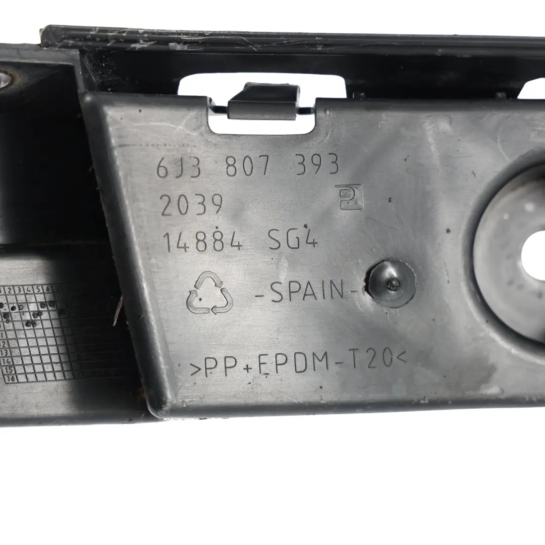 Seat Ibiza 6J Guida Paraurti Posteriore Sinistro Supporto Staffa - SKU 6J3807393-1 - Numero di parte 6J3807393