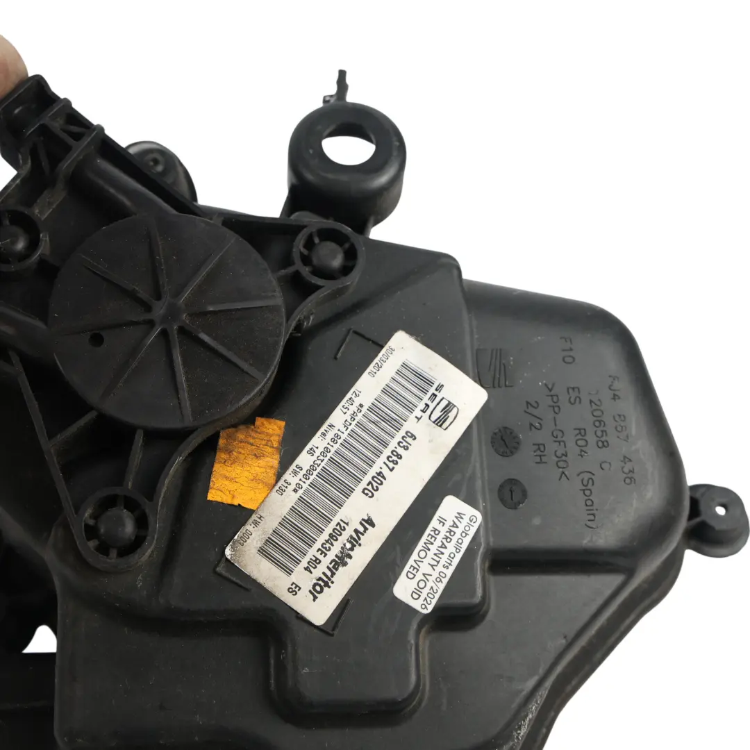 Seat Ibiza Mk4 Mechanizm Szyby Przedni Prawy - SKU 6J3837402G - Numer Części 6J3837402G