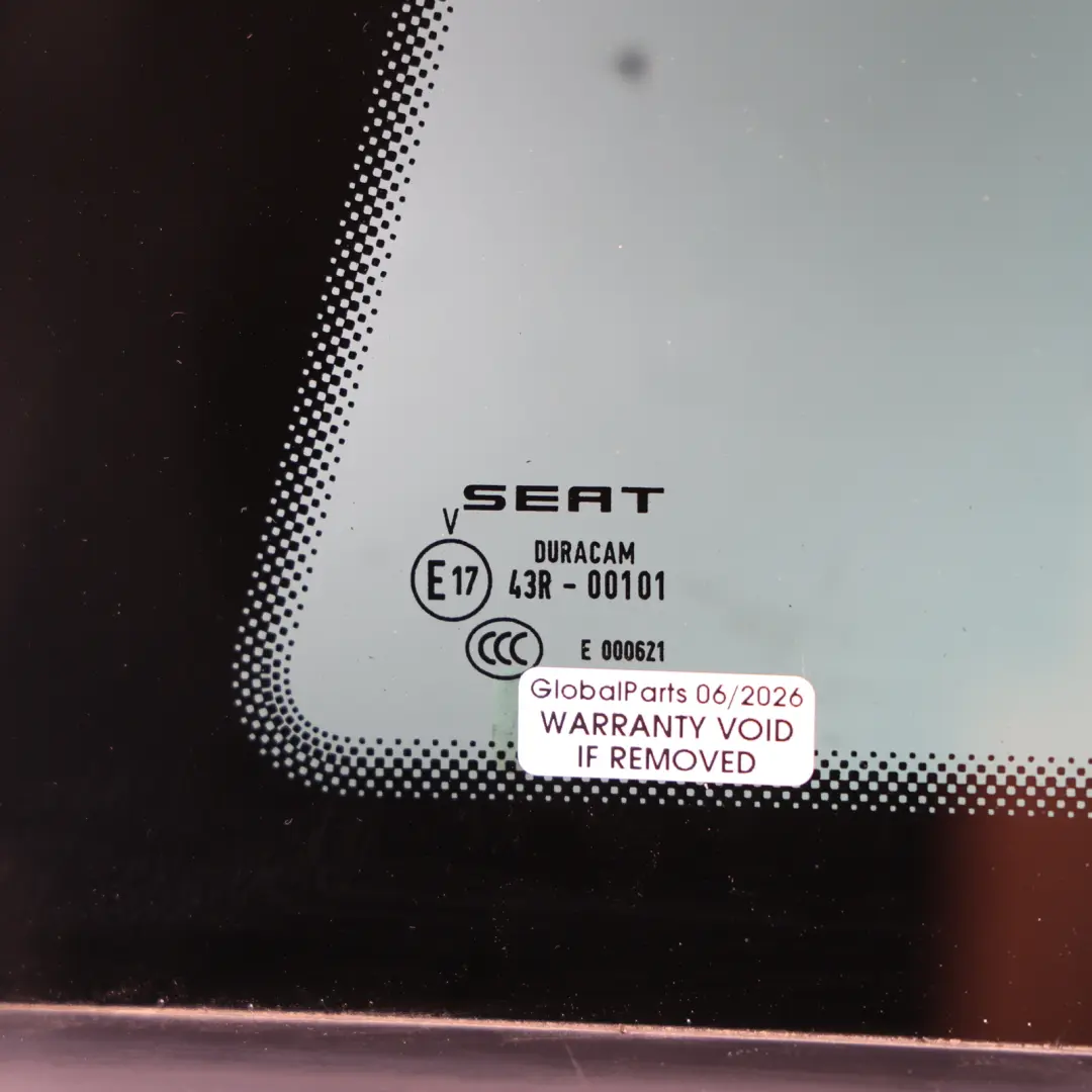 Mk4 3 Portes Vitre Latérale Gauche Teintée pour Seat Ibiza à propos du numéro de pièce 6J3845041D Seat Ibiza Mk4 3 Portes Vitre Latérale Gauche Teintée - SKU 6J3845041D - Numéro de pièce 6J3845041D