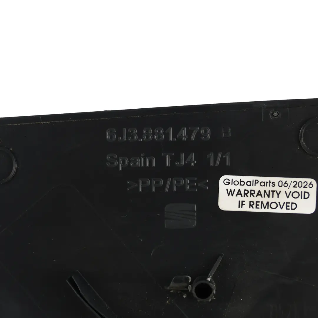 Seat Ibiza 6J 3 Porte Pannello Rivestimento Sedile Anteriore Sinistro - SKU 6J3881479B - Numero di parte 6J3881479B