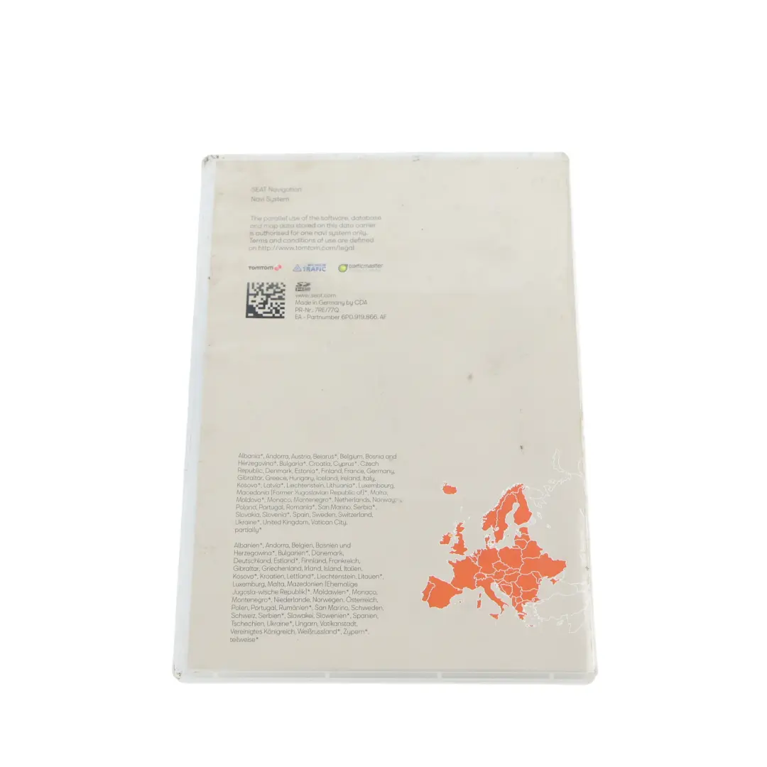Seat Leon Cupra 5F Sat Nav SD Card Navigation Europe V7 Maps Book - SKU 6P0919866AF - Part number 6P0919866AF