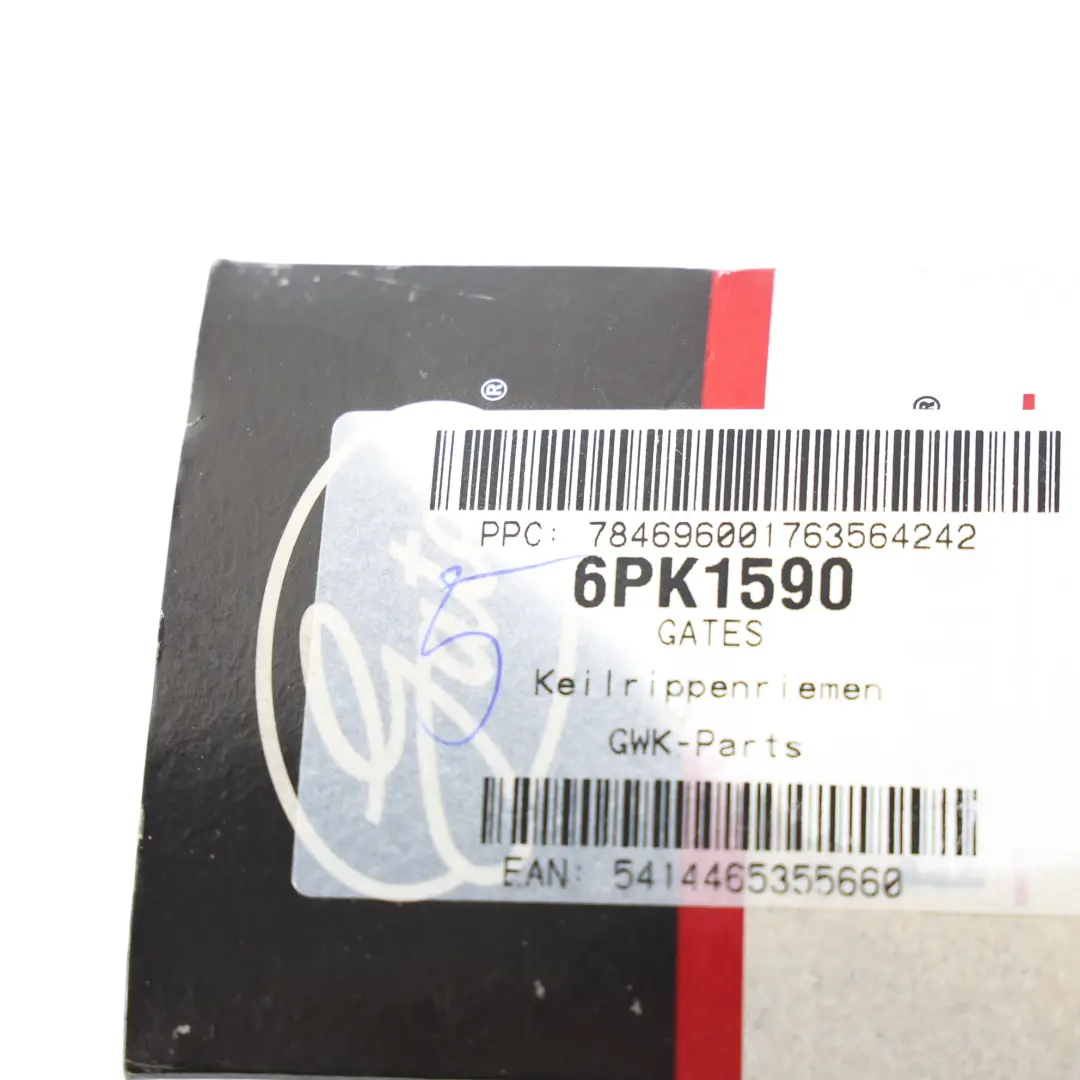  Gates Correa Transmisión Alternador Multi-Acanalada - SKU 6PK1590 - Número de pieza 6PK1590